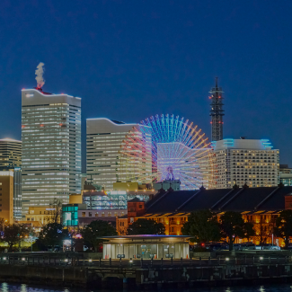 横浜みなとみらいの夜景