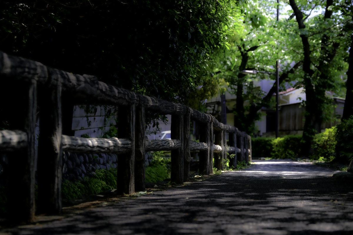 石積みの残る散策路