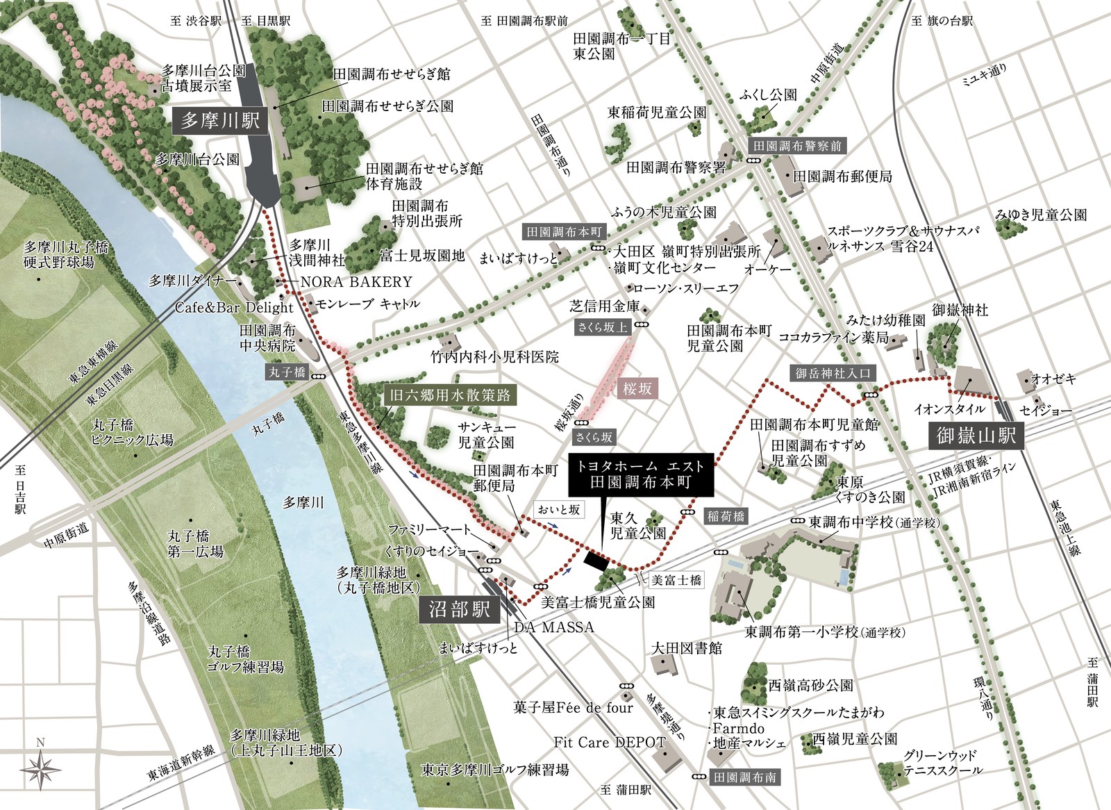 現地案内図
