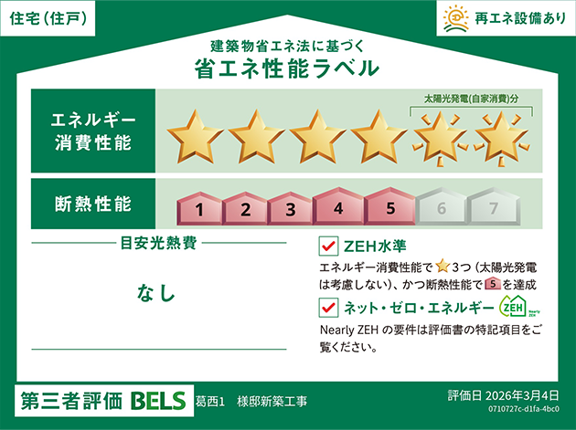 建築物省エネ法に基づく省エネ性能ラベル